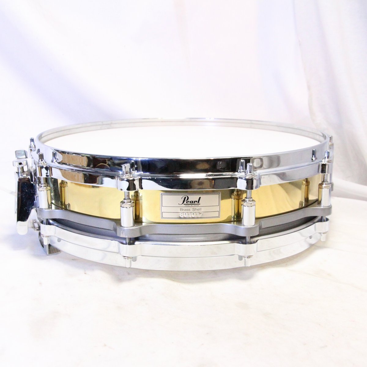 USED PEARL / B-9114P 14x3.5 Flee Floating Brass Piccolo Pearl Snare Drum [08]