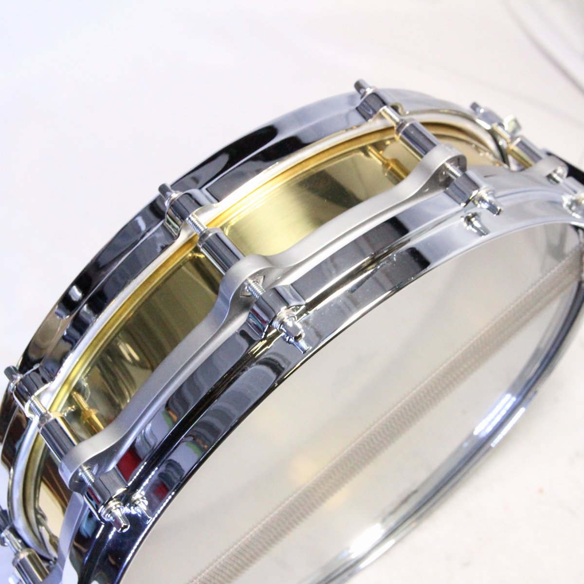 USED PEARL / B-9114P 14x3.5 Flee Floating Brass Piccolo Pearl Snare Drum [08]