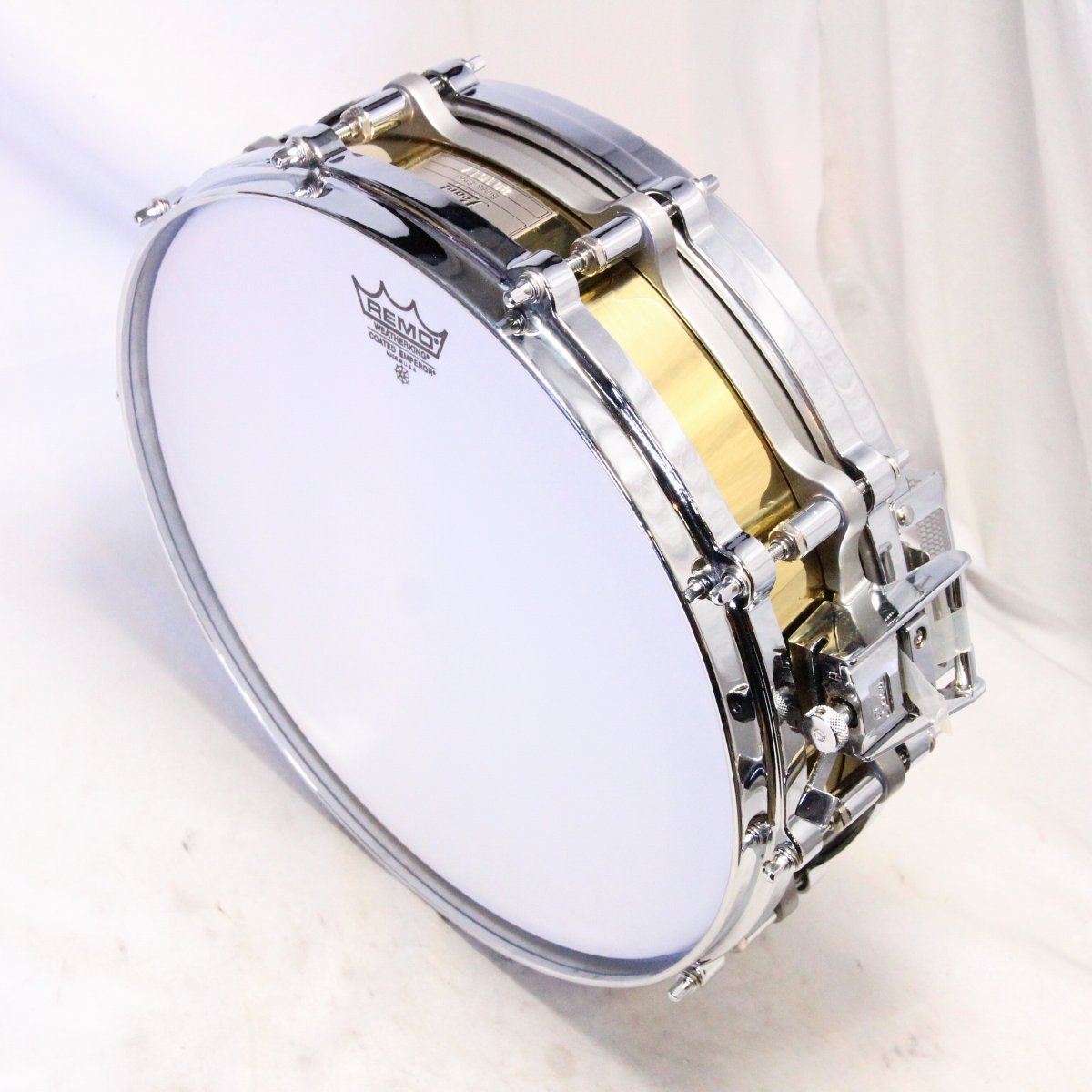 USED PEARL / B-9114P 14x3.5 Flee Floating Brass Piccolo Pearl Snare Drum [08]