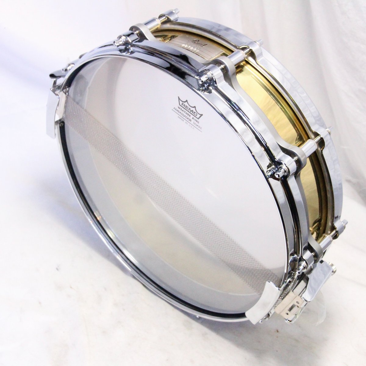 USED PEARL / B-9114P 14x3.5 Flee Floating Brass Piccolo Pearl Snare Drum [08]