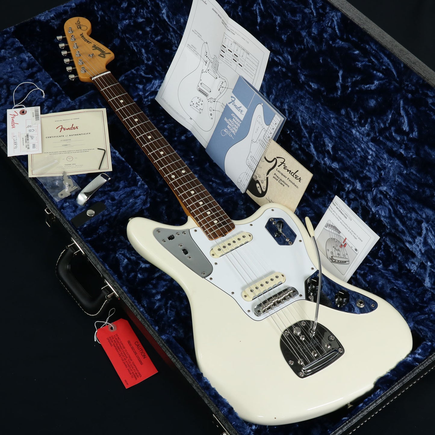 [SN V2088711] USED Fender USA / Johnny Marr Jaguar Rosewood Fingerboard Olympic White [3.81kg / 2020] Fender Johnny Marr [08]