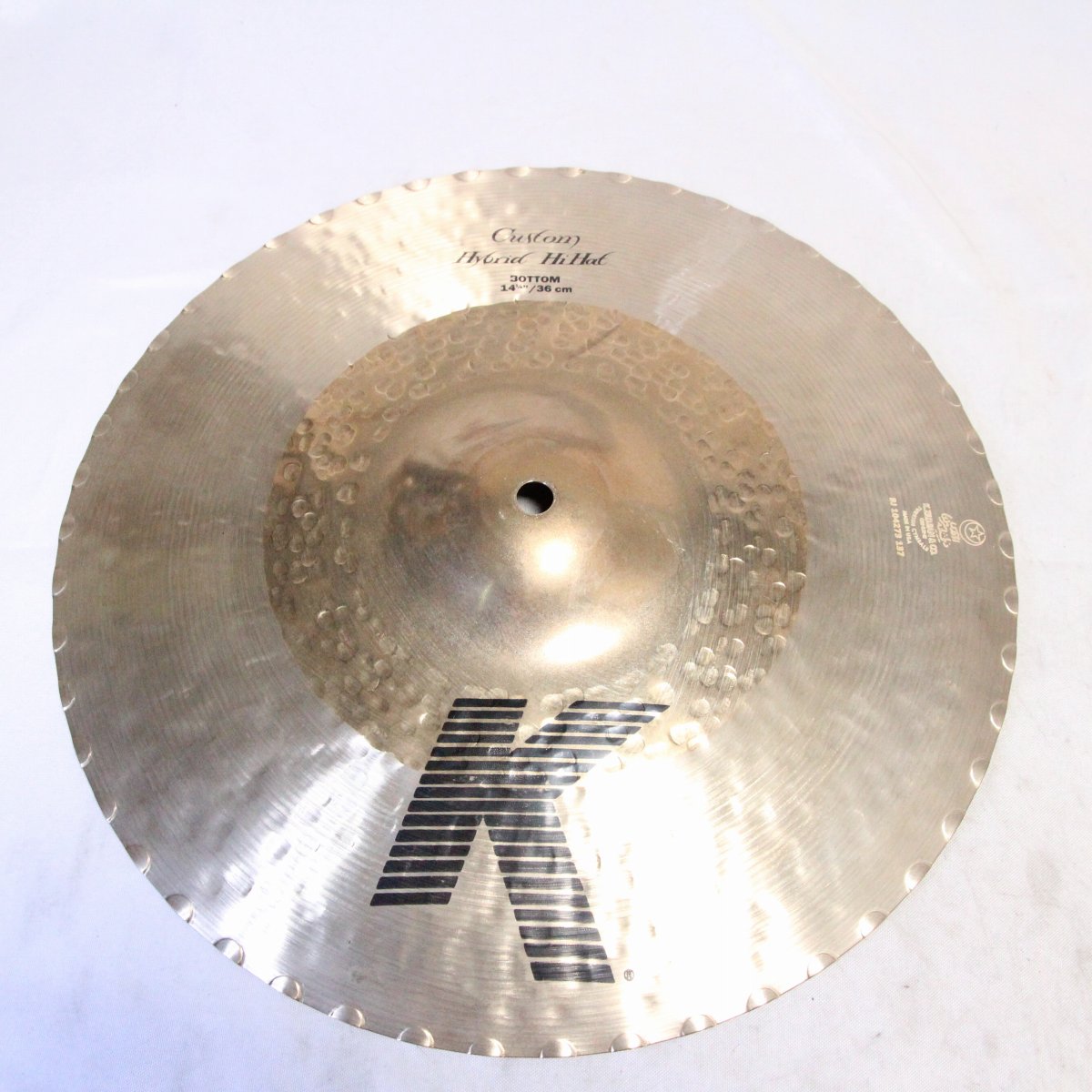 USED ZILDJIAN / K.ZILDJIAN top+ Hybrid Bottom 14" HiHat 1102/1348g [08]