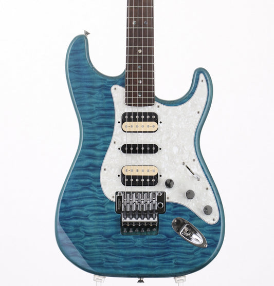 [SN JD19016595] USED Fender / Made in Japan Michiya Haruhata Stratocaster Caribbean Blue Trans 2019 [09]