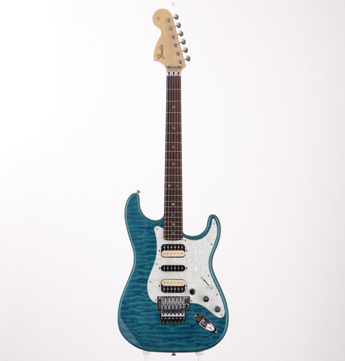 [SN JD19016595] USED Fender / Made in Japan Michiya Haruhata Stratocaster Caribbean Blue Trans 2019 [09]