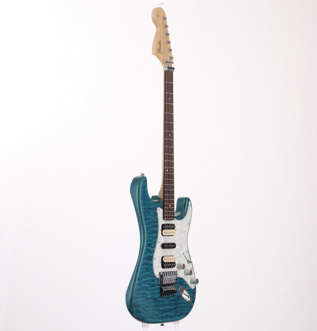 [SN JD19016595] USED Fender / Made in Japan Michiya Haruhata Stratocaster Caribbean Blue Trans 2019 [09]