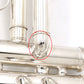 [SN 839601] USED YAMAHA / YTR-2335S Trumpet, silver plated finish [09]