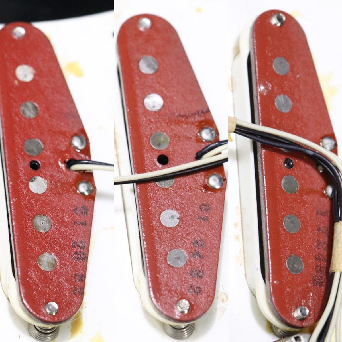 USED Fender Japan / 1982 ST62-65 Red Bobbin Pickups Black [11]