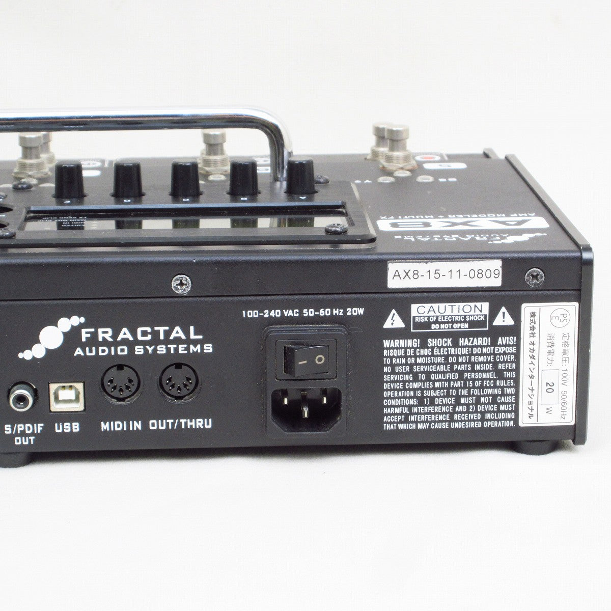 [SN AX8-15-11-0809] USED Fractal Audio Systems / AX8 AMP MODELER + MULTI FX Multi-Effects Pedal [09]