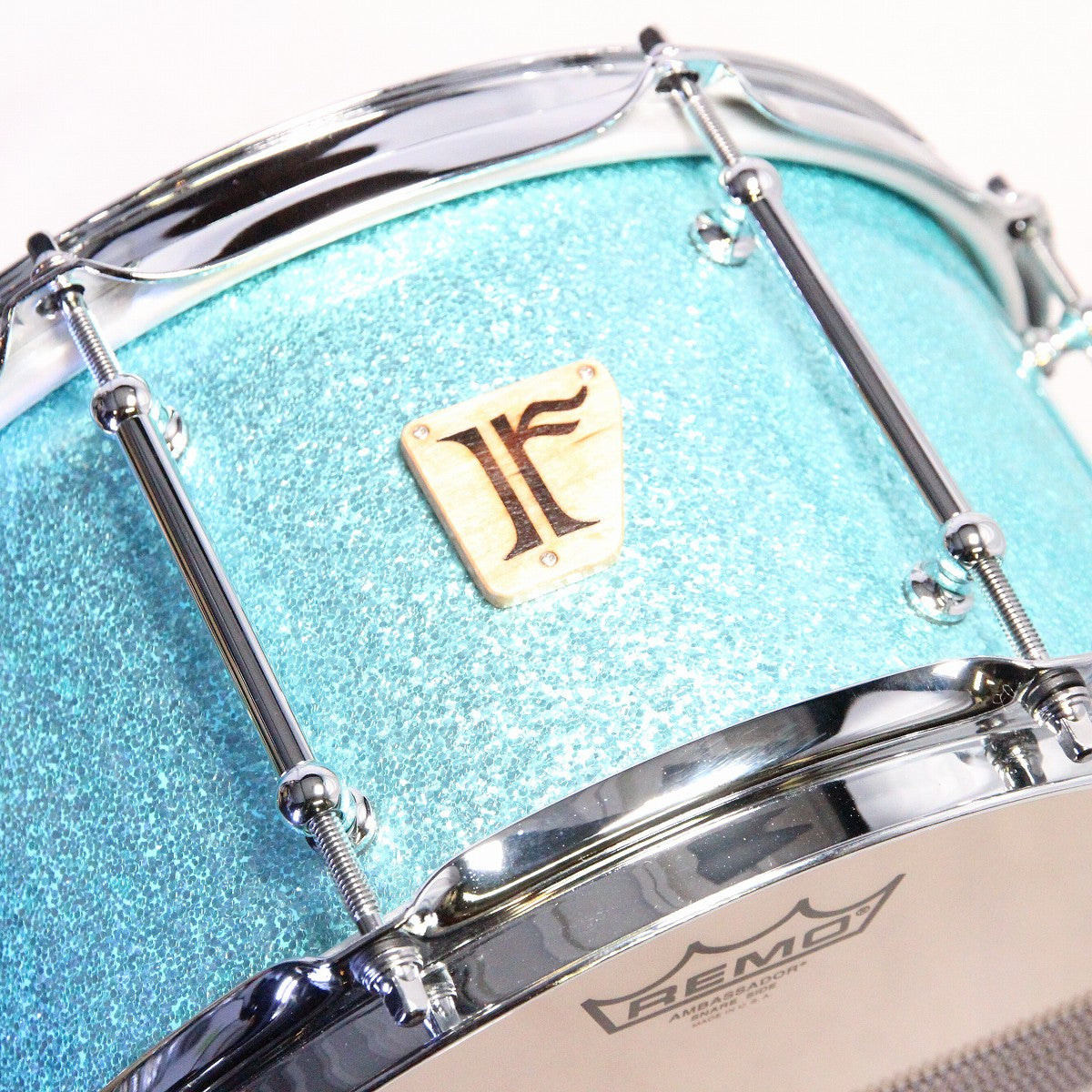 USED riddim / Maple 10ply 12×6.5 #03 turquoise sparkle riddim maple snare drum [08]