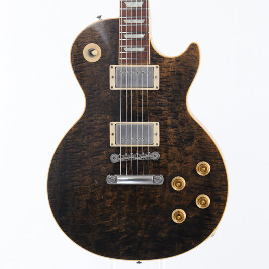 [SN CS10203] USED Gibson Custom / Custom Collection Class 5 Quilt Top Les Paul Transparent Black [11]