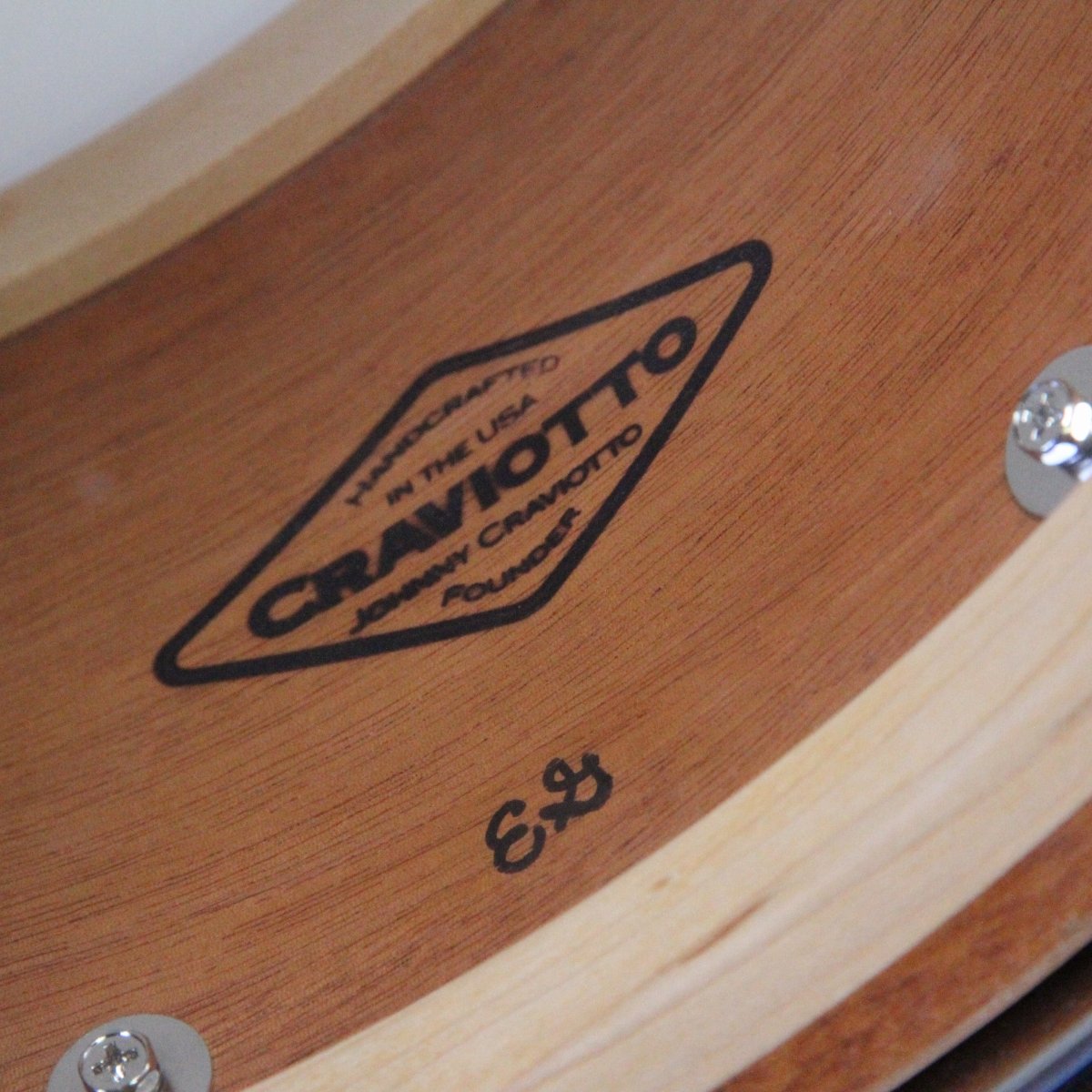 USED CRAVIOTTO / Solid Mahogany 14x6.5 Snare Drum CRAVIOTTO, Solid Mahogany [08]