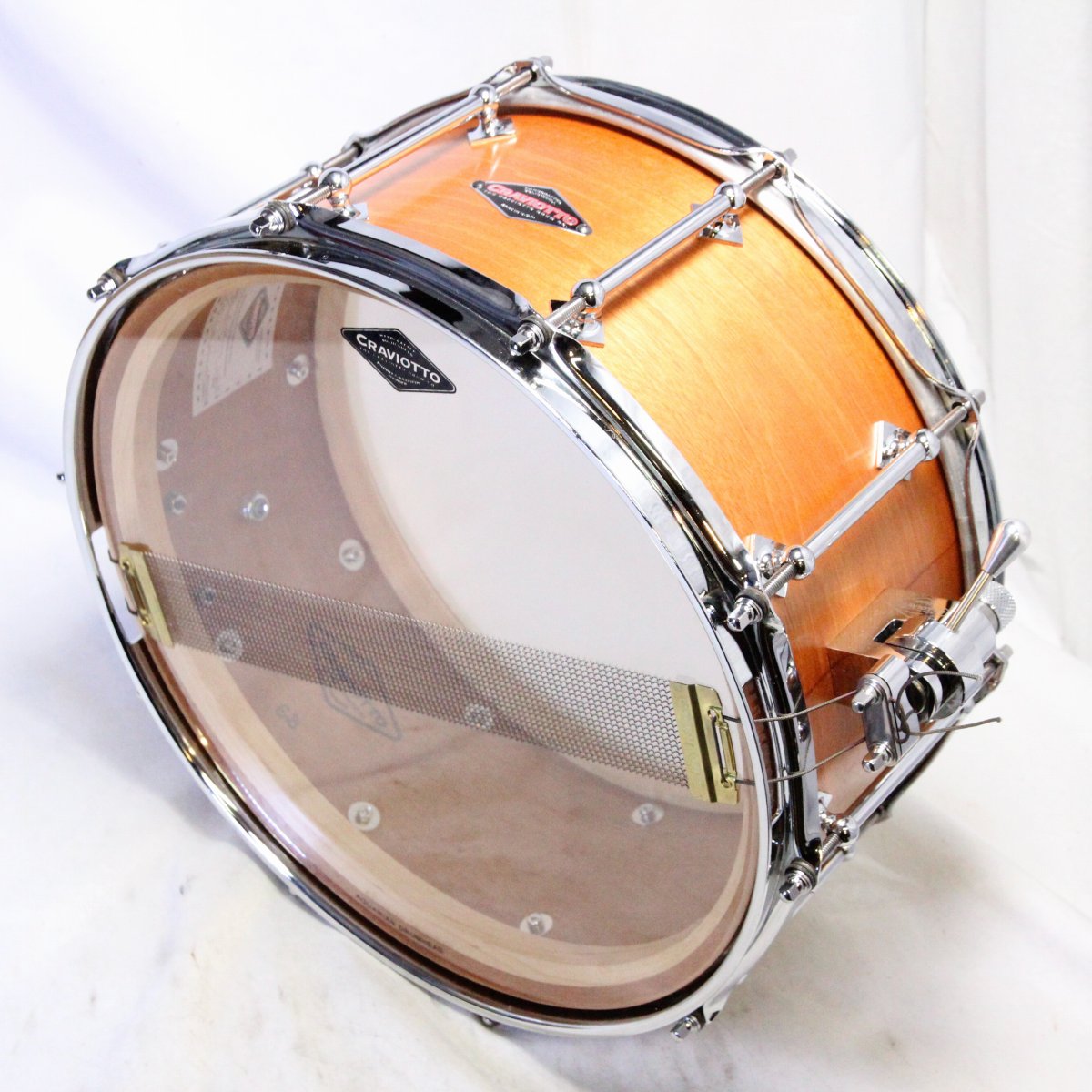 USED CRAVIOTTO / Solid Mahogany 14x6.5 Snare Drum CRAVIOTTO, Solid Mahogany [08]