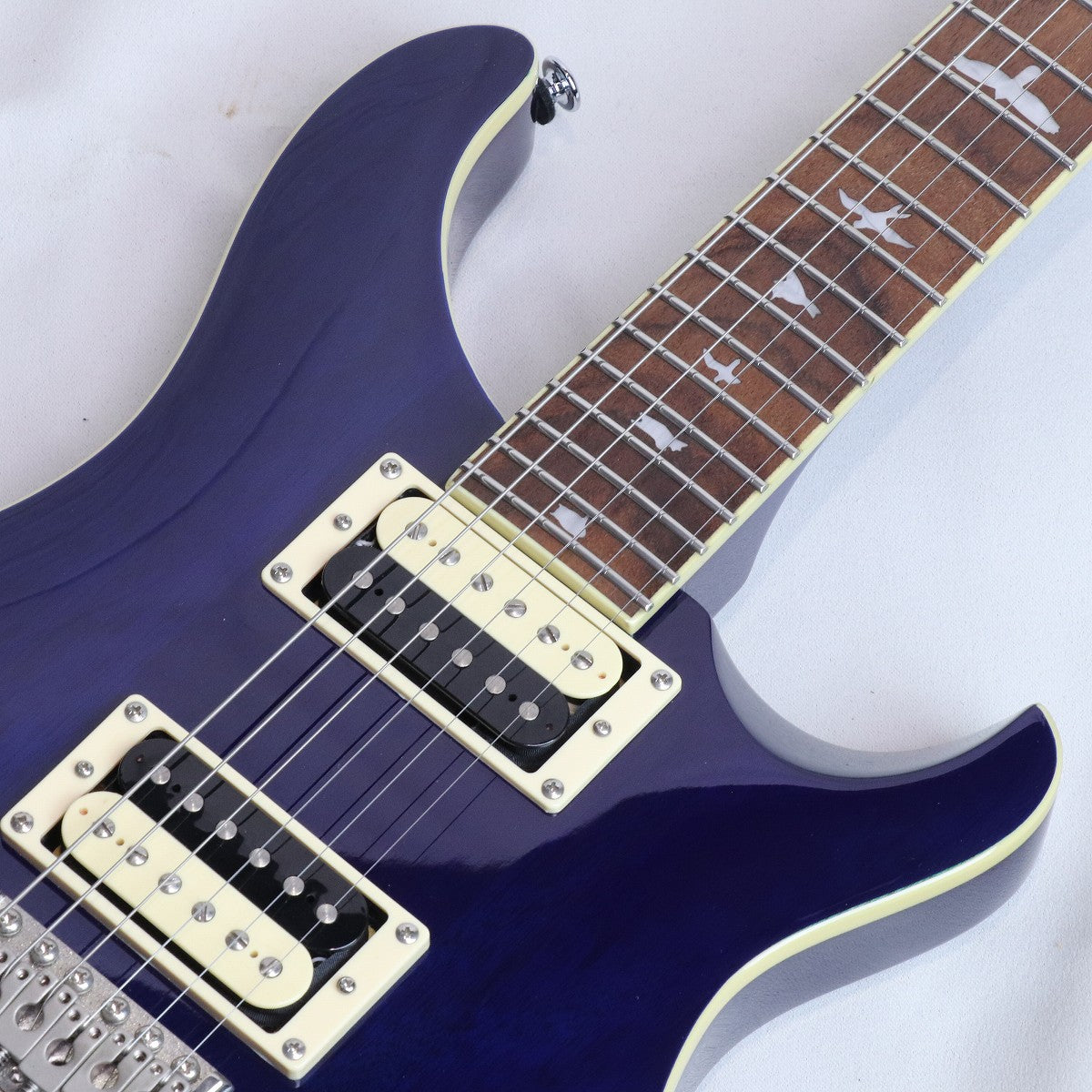 [SN CTIC13371] USED Paul Reed Smith / SE Custom 24 Beveled Top Bird Inlay Translucent Blue 2020 [09]