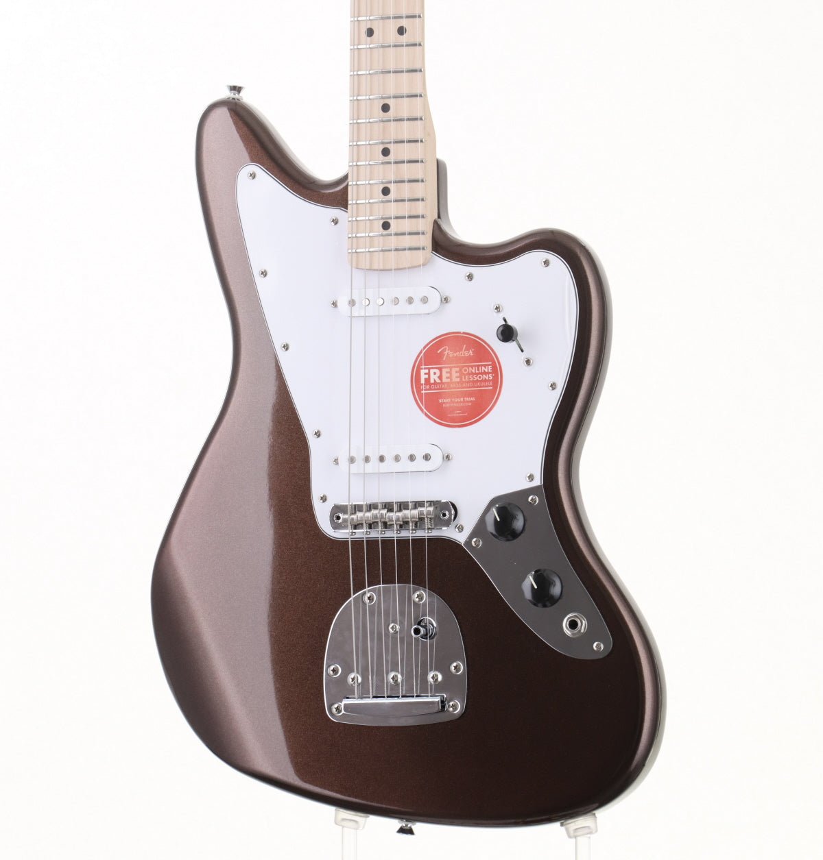 [SN CYKF24004196] USED Squier / Affinity Series Jaguar Maple Fingerboard Mystic Metallic Brown [09]