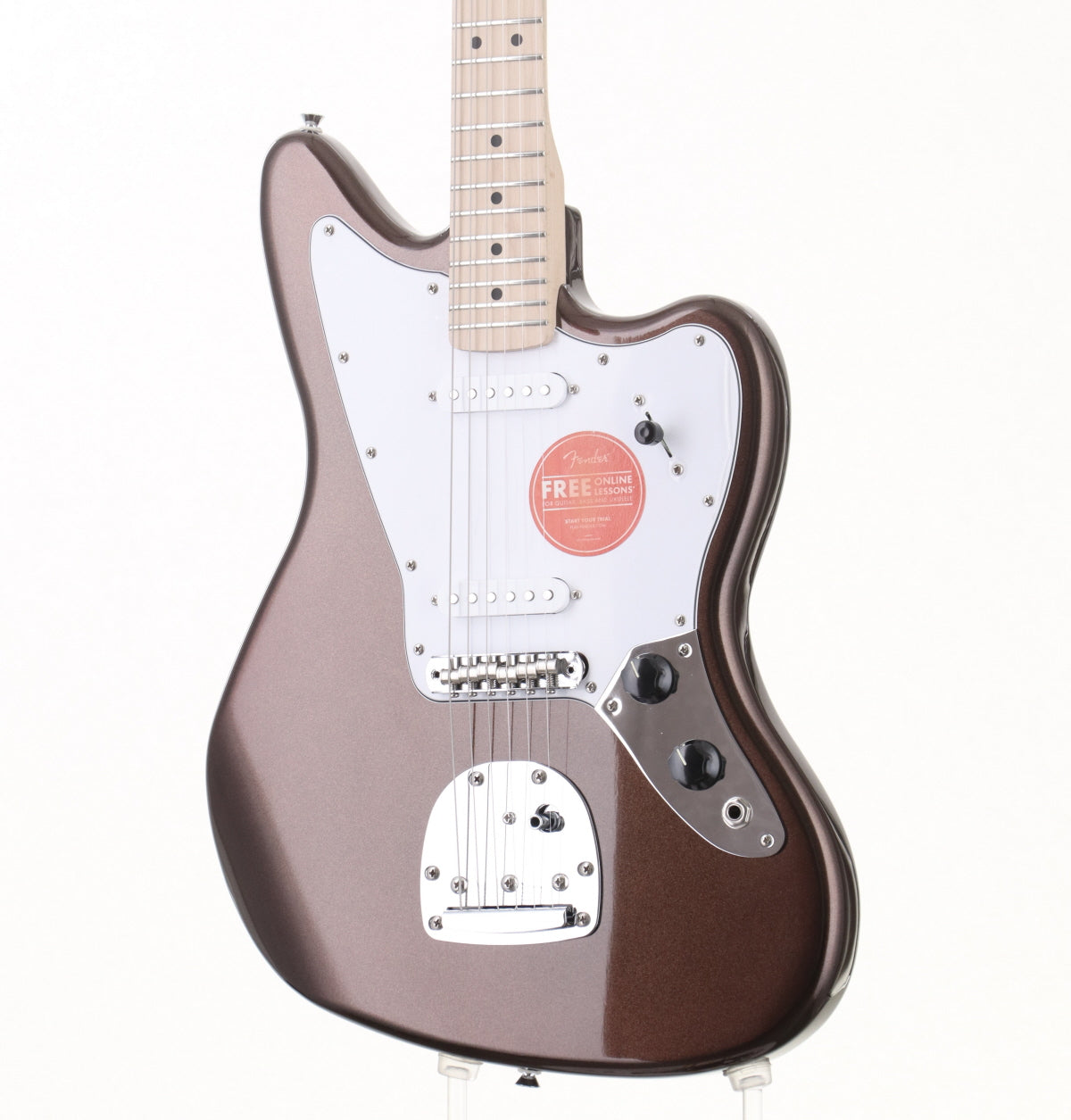 [SN CYKF24004196] USED Squier / Affinity Series Jaguar Maple Fingerboard Mystic Metallic Brown [09]