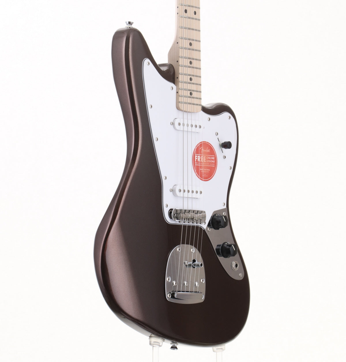 [SN CYKF24004196] USED Squier / Affinity Series Jaguar Maple Fingerboard Mystic Metallic Brown [09]