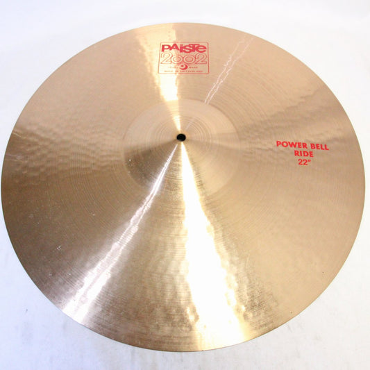 USED Paiste / 2002 Series 22" Power Bell Ride 3732g Ride Cymbal [08]