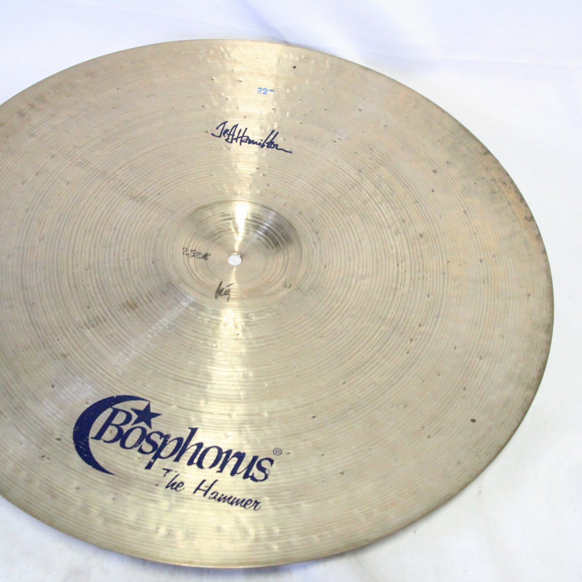 USED BOSPHORUS / Hammer Ride 22" 2530g Jeff Hamilton BOSPHORUS Ride Cymbal [08]
