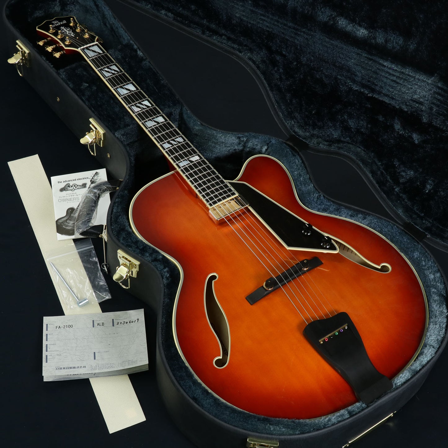 [SN 22506019] USED Aria Pro II / FA-2100 ALB Almond Burst [2.70kg] [Made in Japan] Aria Full-Acco [08]