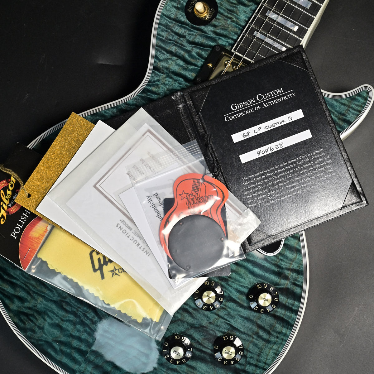 [SN 404658] USED Gibson Custom / M2M 1968 Les Paul Custom 5AQ Nordic Blue w/TV-White Back Gloss GH [10]