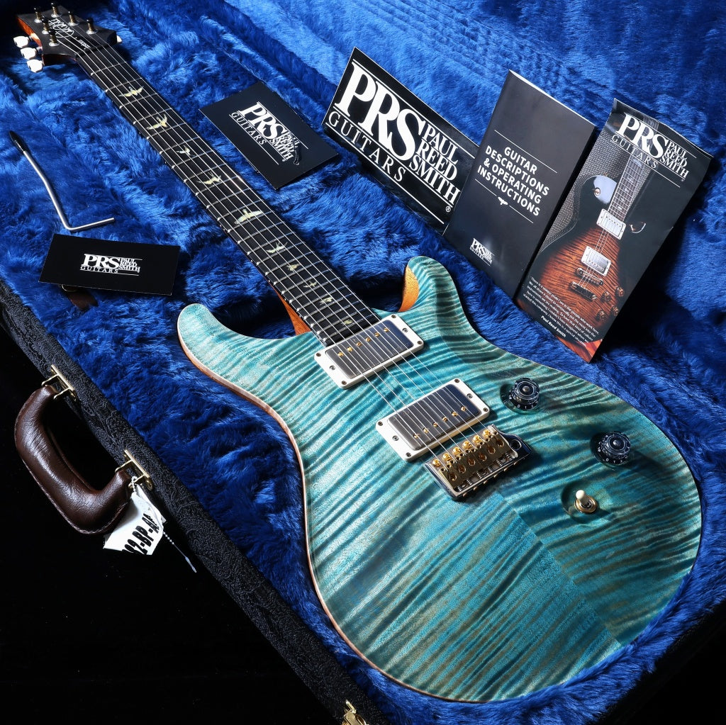 [SN 24 0385413] USED Paul Reed Smith (PRS) / 2024 Wood Library Custom 24 McCarty Thickness Aquamarine Pattern Thin Neck [03]