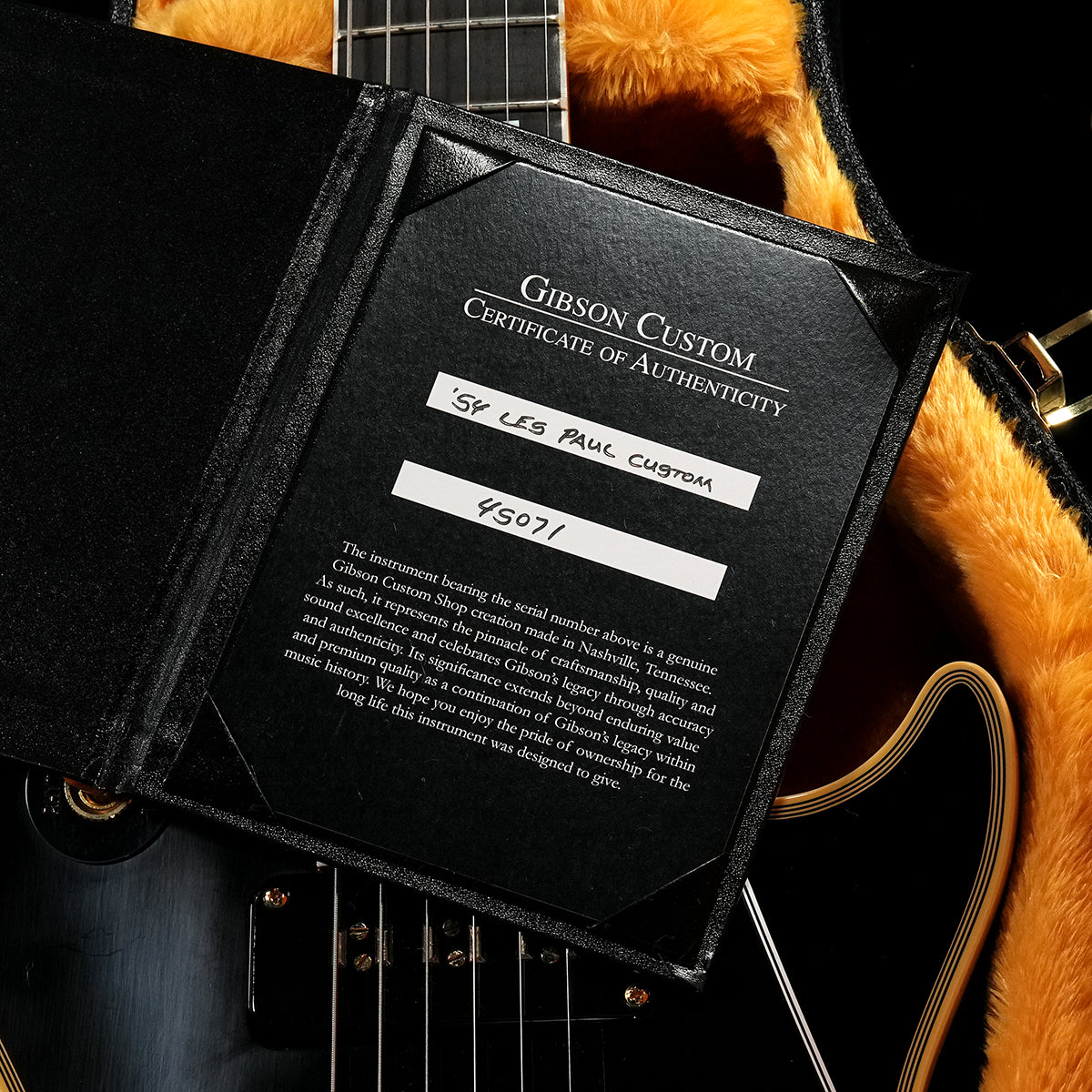 [SN 45071] USED Gibson Custom Shop / Historic Collection 1954 Les Paul Custom Staple Pickup Ebony VOS 2025 [05]