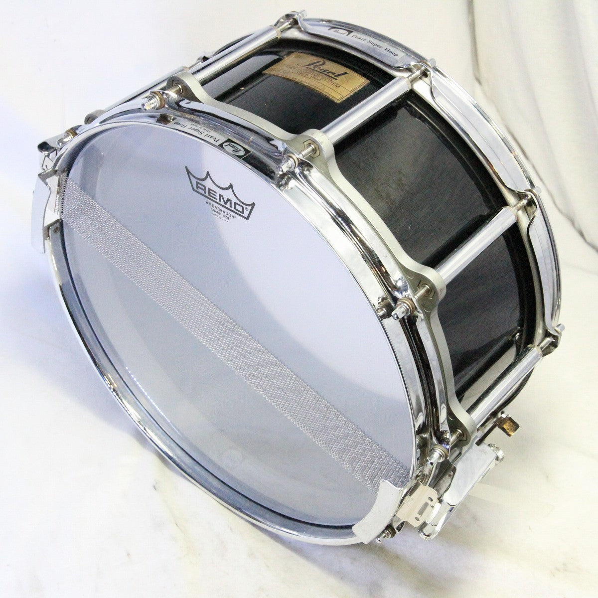 USED Pearl / Birch Free-Floating Snare 14×6.5 Pearl Birch Free-Floating Snare Drum [08]
