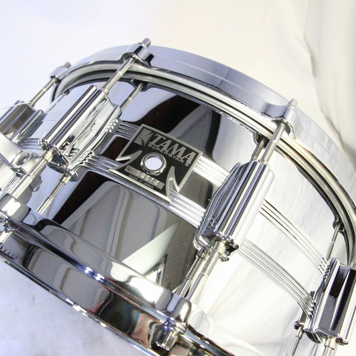 USED TAMA / 8056 50th Limited MASTERCRAFT STEEL 14 "x6.5" snare drum with case [08]