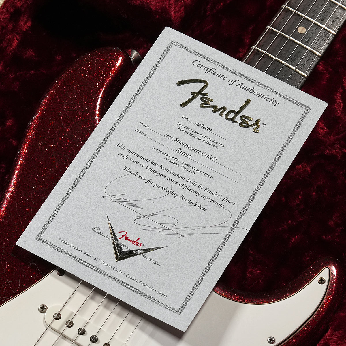 [SN R34056] USED Fender Custom Shop / Master Built 1961 Stratocaster Relic by Dennis Galuszka [05]