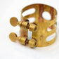 USED woodstone / Woodstone B BRASS Ligature for baritone saxophone [10]