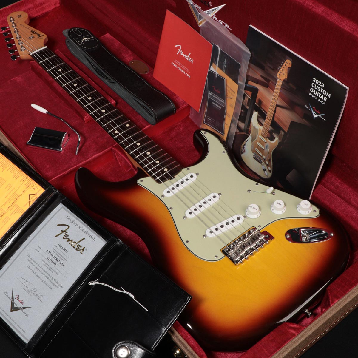 [SN CZ576599] USED Fender Custom Shop / S20 Limited 1959 Stratocaster NOS Chocolate 3-Tone Sunburst [12]