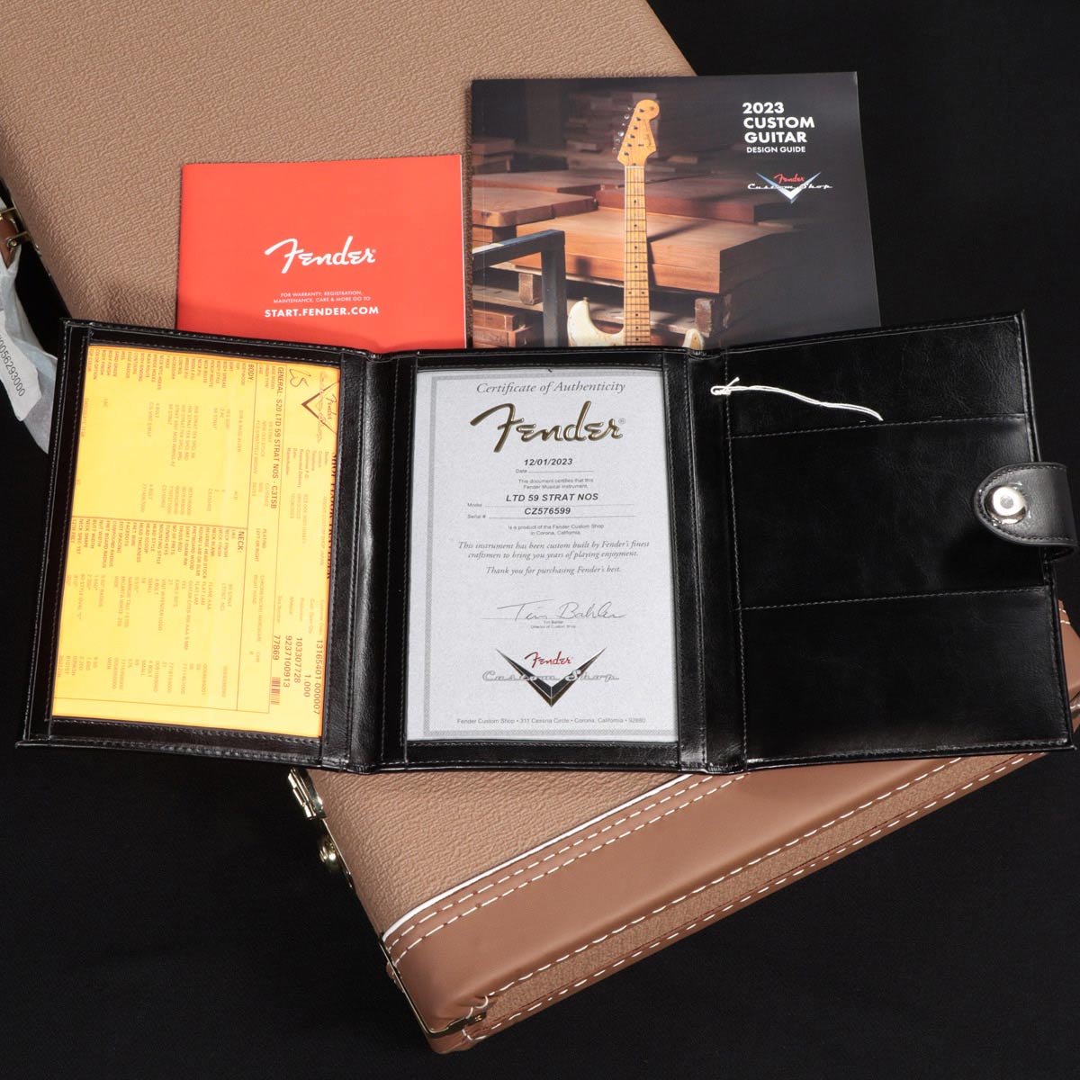 [SN CZ576599] USED Fender Custom Shop / S20 Limited 1959 Stratocaster NOS Chocolate 3-Tone Sunburst [12]