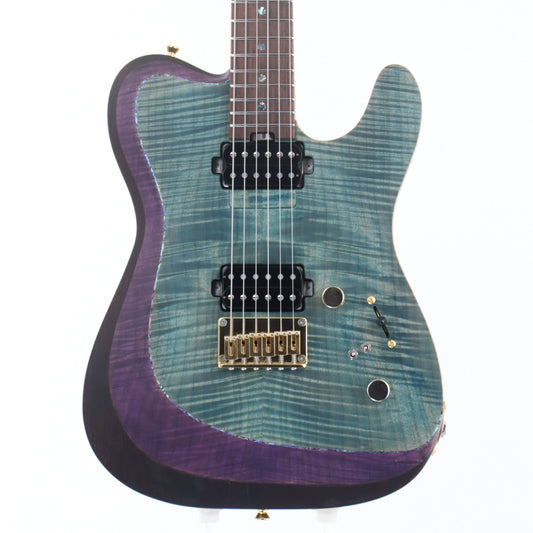 [SN 1490] USED infinite / Trad T Lami See-through Blue&amp;Purple Divided [11]