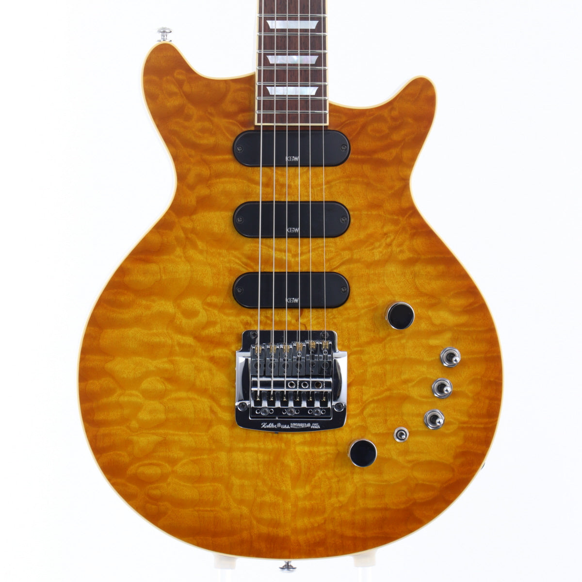 [SN 20190315] USED Kz Guitar Works / Kz ONE Semi-Hollow Kahler Lemon Yellow [12]