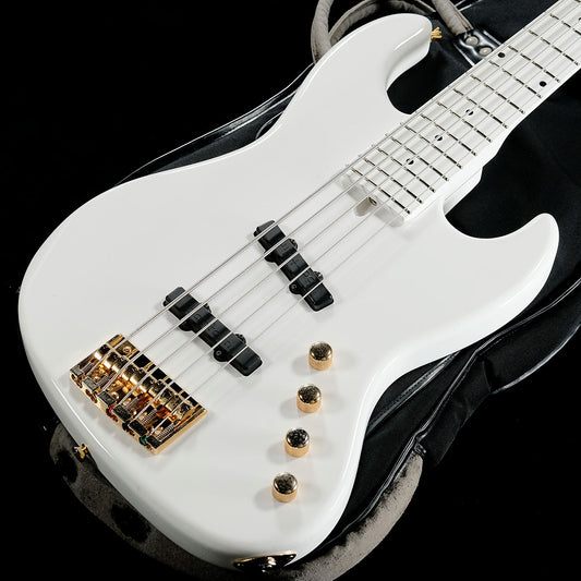 [SN LG] USED Moon / JJ-5 Larry Graham Signature Model Snow White [05]