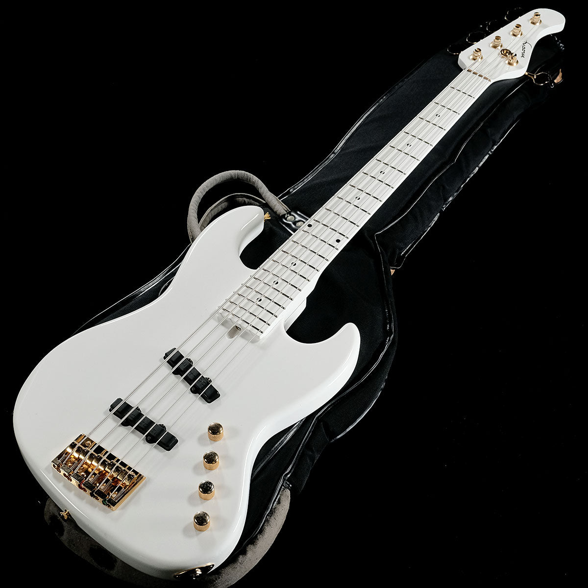 [SN LG] USED Moon / JJ-5 Larry Graham Signature Model Snow White [05]