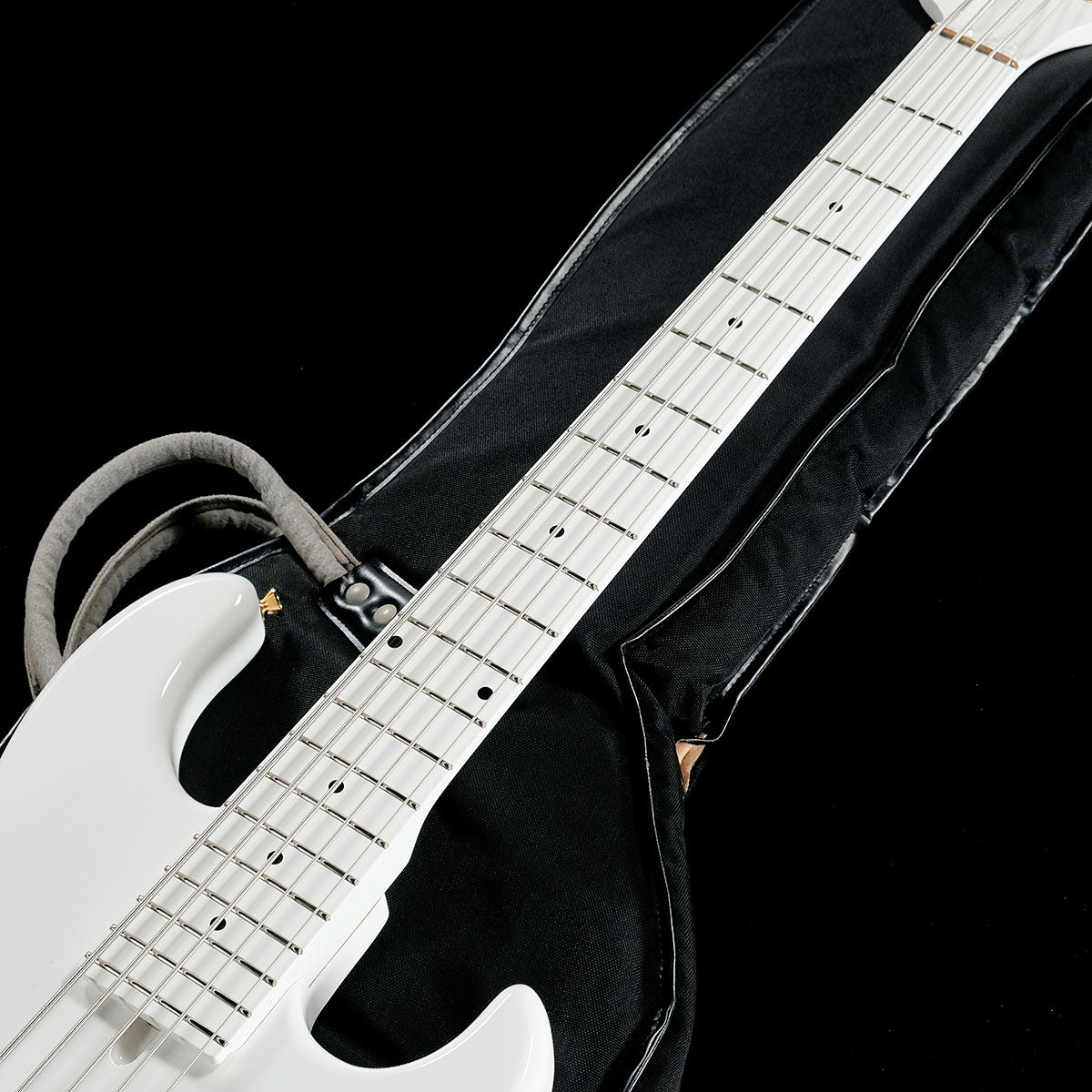 [SN LG] USED Moon / JJ-5 Larry Graham Signature Model Snow White [05]