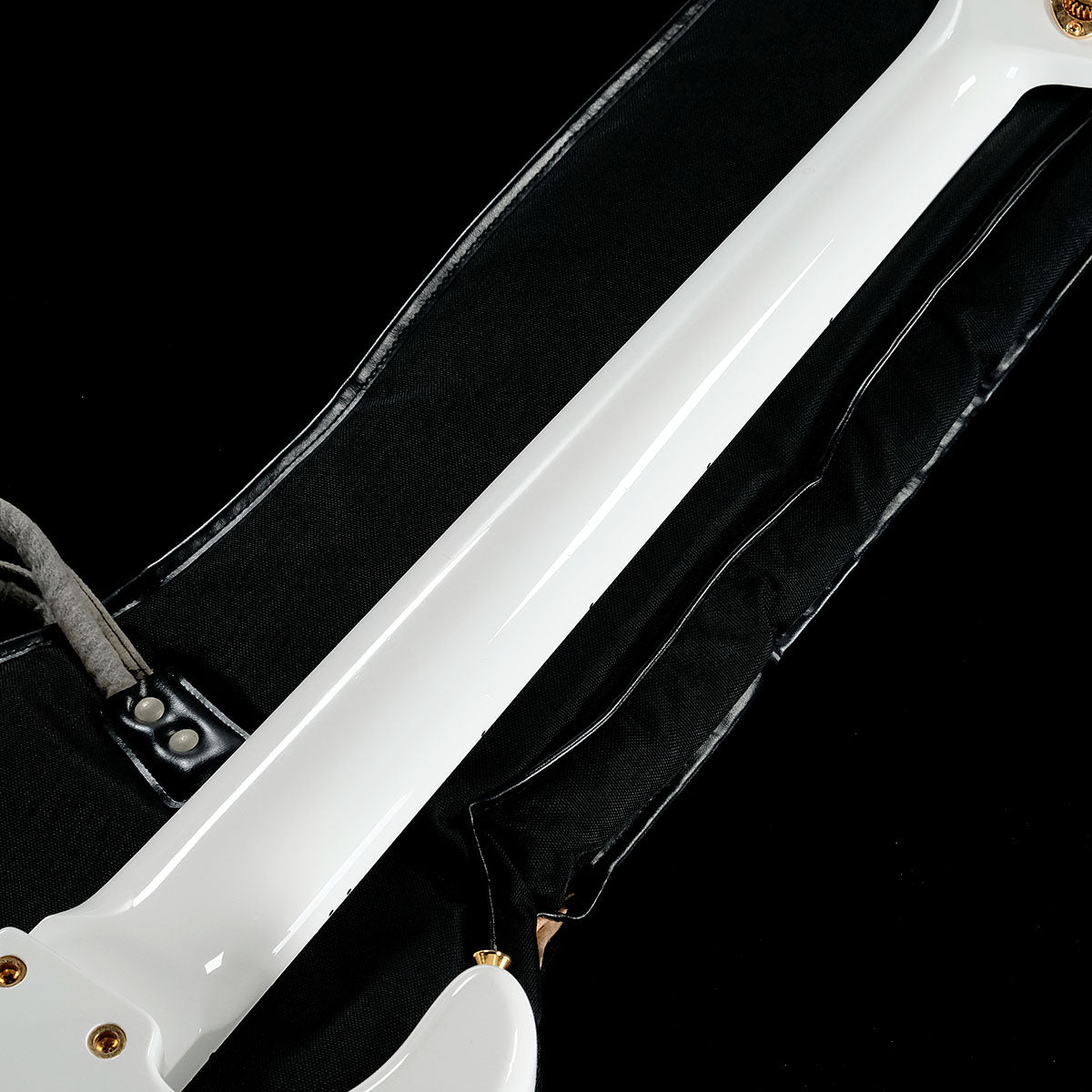 [SN LG] USED Moon / JJ-5 Larry Graham Signature Model Snow White [05]