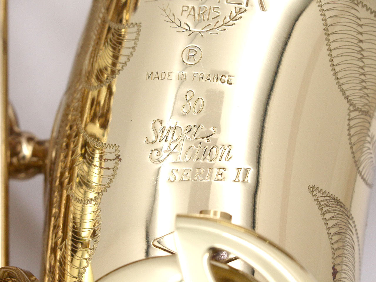 [SN 550198] USED SELMER / AS SA80II W/E GL lacquer with engraving [11]