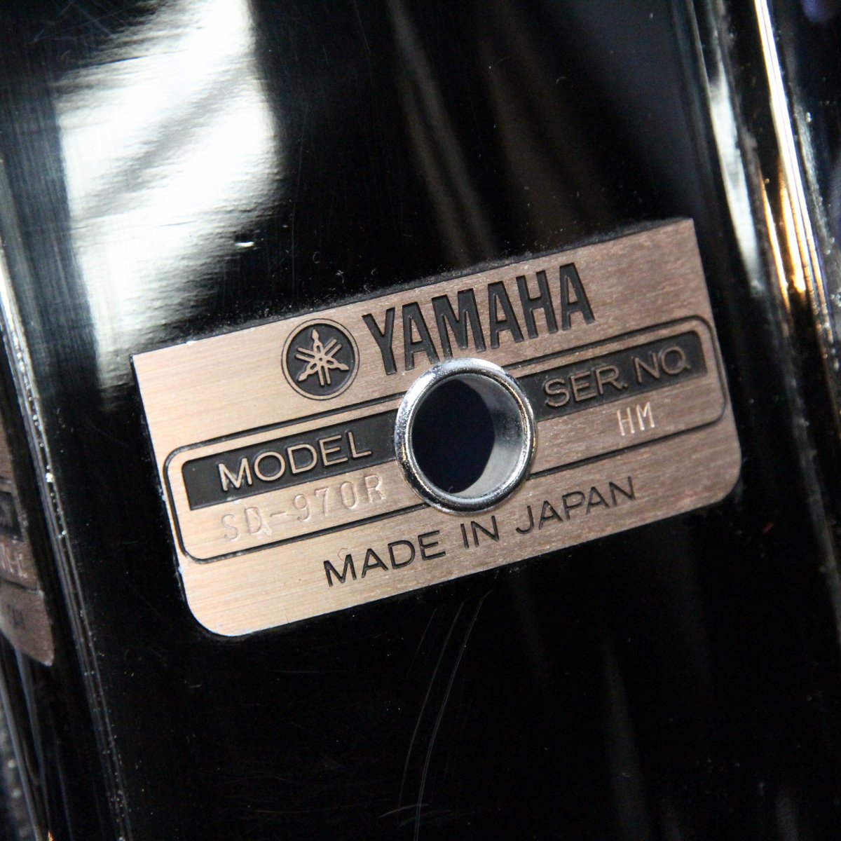 USED YAMAHA / SD-970RG YD-9000RD Snare 14×7 SOLID BLACK Yamaha Snare Drum [08]