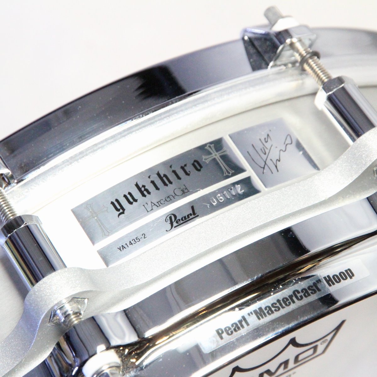 USED PEARL / YA1435-2 Yukihiro Signature 14x3.5 Pearl Pearl Snare Drum Case included [08]