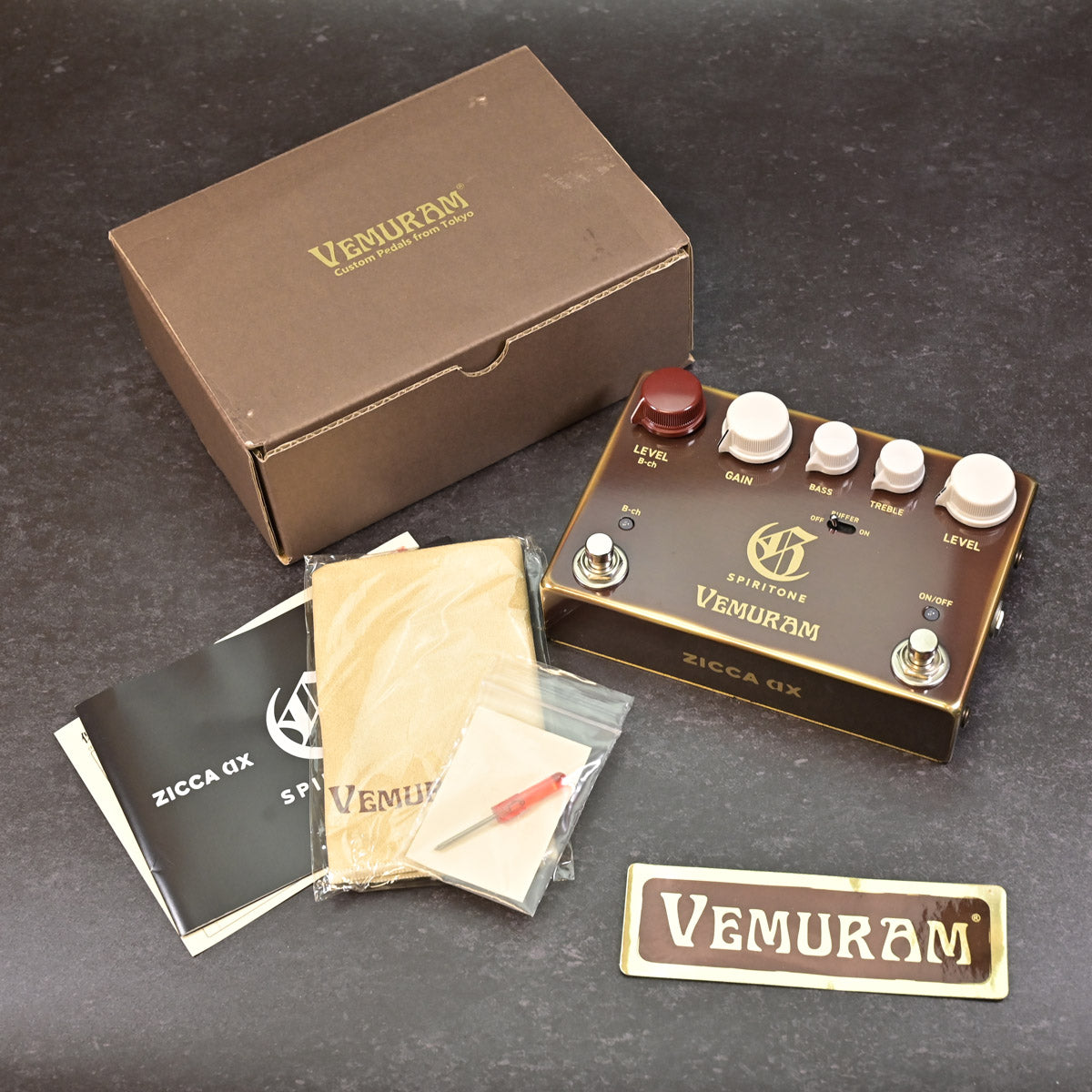 [SN ST00349] USED Vemuram / SPIRITONE Char Signature Overdrive [10]