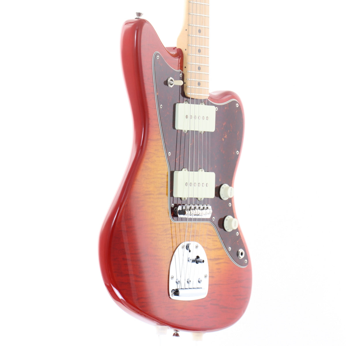 [SN JD24001364] USED Fender / 2024 Collection Made in Japan Hybrid II Jazzmaster Maple Fingerboard Flame Sunset Orange Transparent [11]