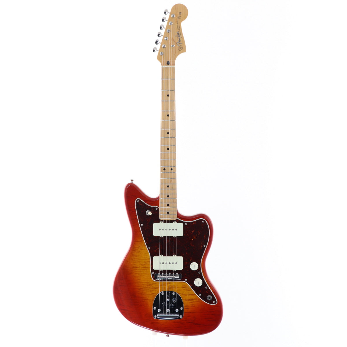 [SN JD24001364] USED Fender / 2024 Collection Made in Japan Hybrid II Jazzmaster Maple Fingerboard Flame Sunset Orange Transparent [11]