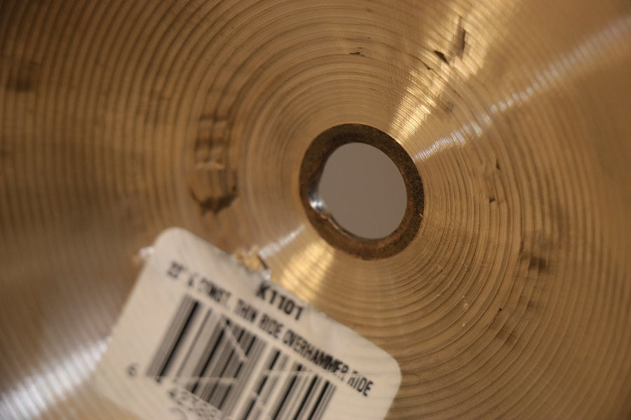 USED ZILDJIAN / K.CONSTANTINOPLE 22 THIN RIDE OVER HAMMERED 22" Zildjian Ride Cymbal [10]