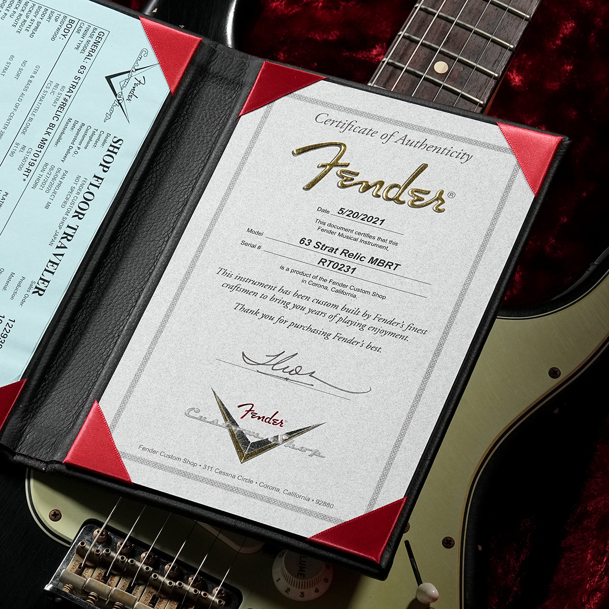 [SN RT0231] USED Fender Custom Shop / Master Built Series 1963 Stratocaster Relic Black by Ron Thorn 2021 [05]