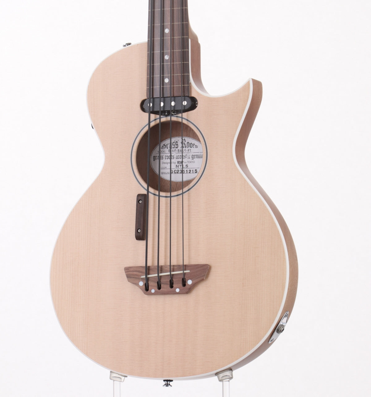 [SN GC2351215] USED GrassRoots / G-AC-BASS-FL NTLS Natural Satin [2.24kg / made in 2023] GrassRoots Fretless Electric Bass [08]