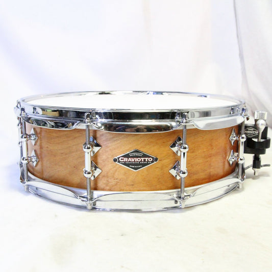 USED CRAVIOTTO / Solid Cherry 14x4 Snare Drum Craviotto, solid cherry [08]
