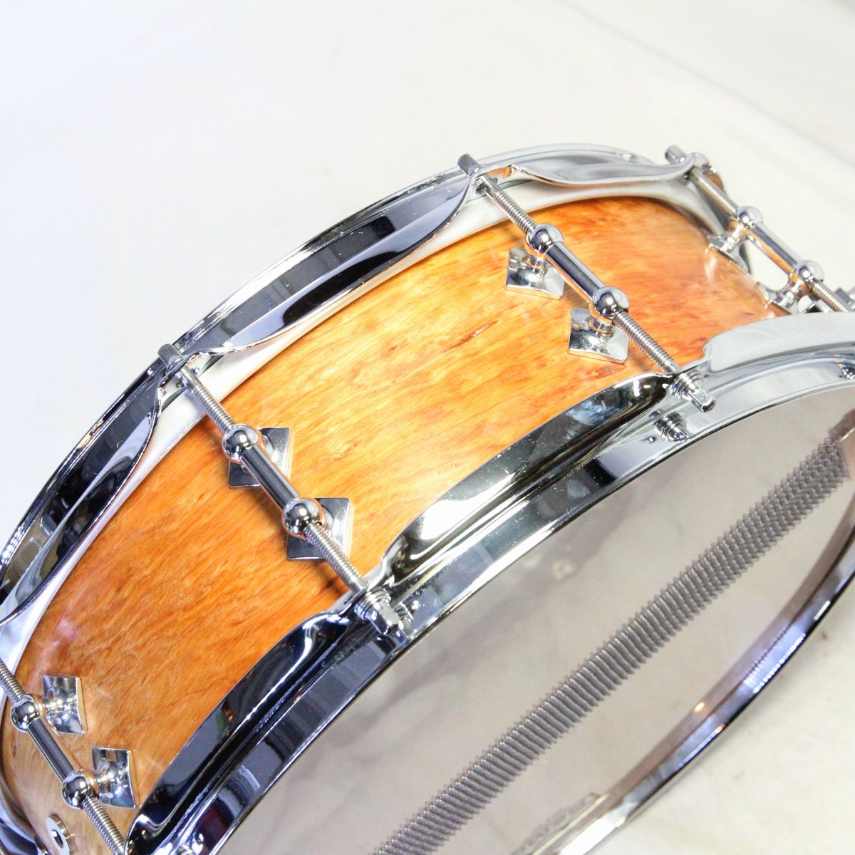 USED CRAVIOTTO / Solid Cherry 14x4 Snare Drum Craviotto, solid cherry [08]