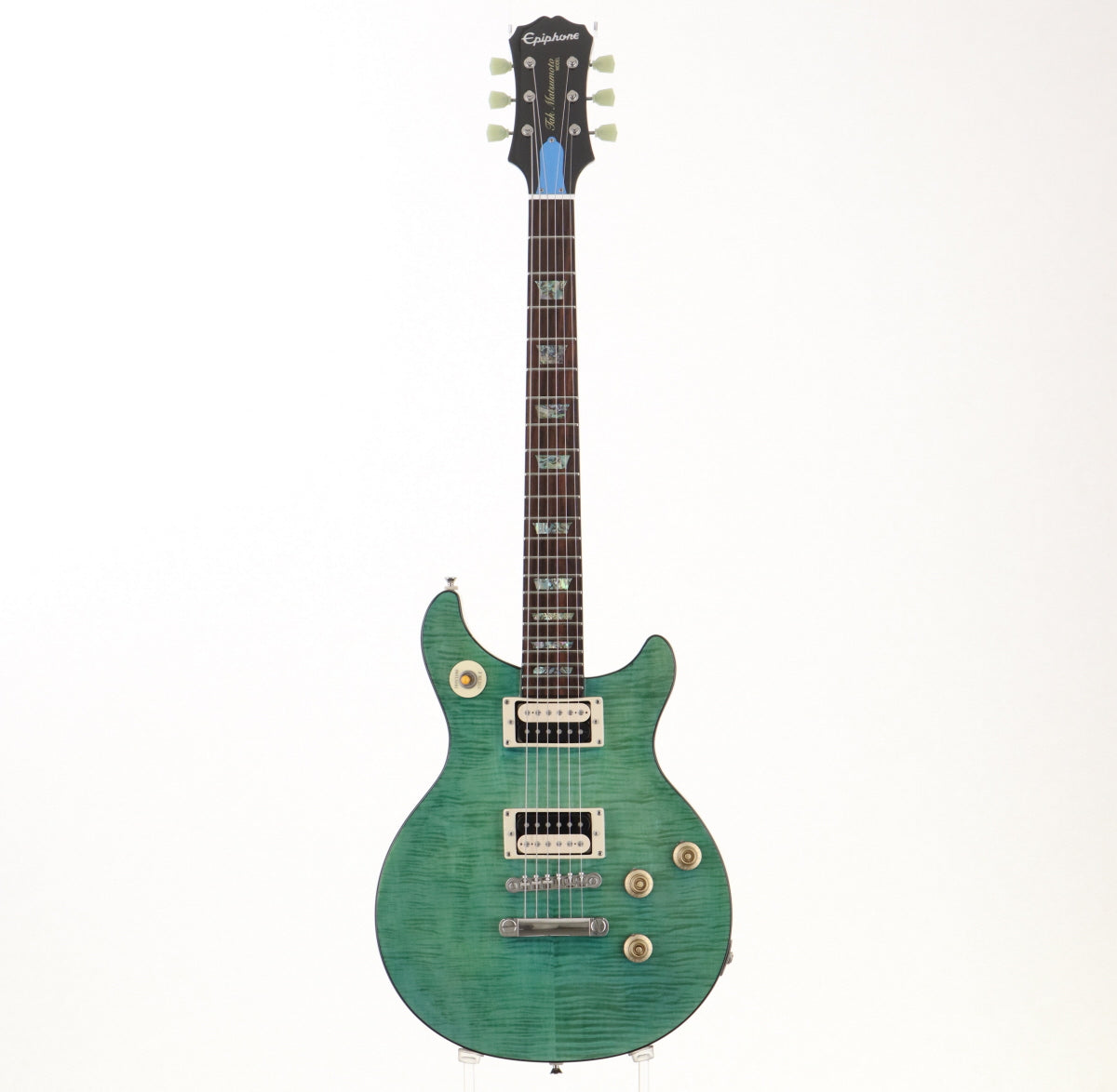 [SN 13091507291] USED Epiphone / Tak Matsumoto DC Standard Plus Top Aqua Blue 2013 [09]